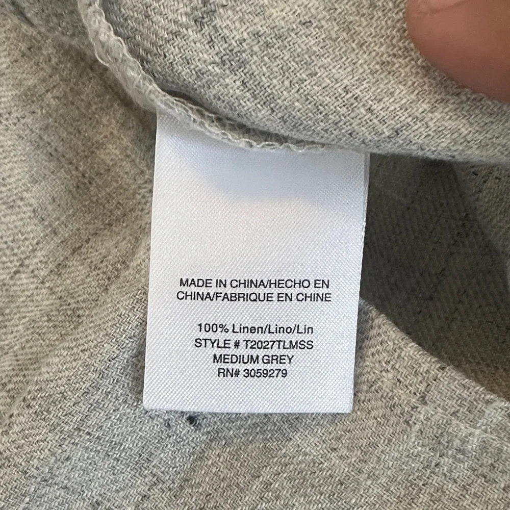 Thread & Supply Light Gray Linen Tank Top - Picture 6 of 9